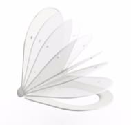 Сиденье для унитаза RAVAK UNI CHROME SLIM с микролифтом, белое X01550