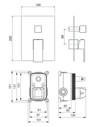��������� ��� �����/���� Aquatek ����� AQ1646MB ������������, 2 ������, �������������, ������ ���