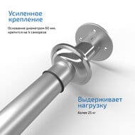 Карниз для шторки Triton 1700 прямой, нержавеющая сталь V110