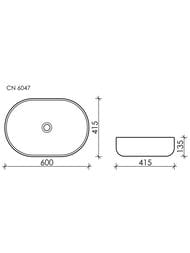 �������� ��������� Ceramicanova Element 600�415�135 ��������, ��� ��������, ����� ������� CN6047MW