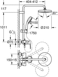   Grohe Tempesta Cosmopolitan 26224001  /, / , 