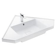 Раковина Aquaton Кантара 78 1A715331AN010 785x785x179мм из литьевого мрамора, угловая, белая