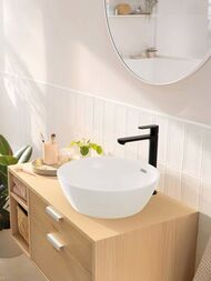 Смеситель для раковины Hansgrohe Rebris S 72580670 однозахватный, донный клапан, матовый черный — изображение 2