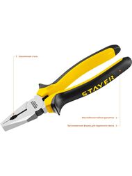 Плоскогубцы STAYER TOPGrip комбинированные, 200мм, 2205-1-20_z02 (2205-1-20_z01) — изображение 3