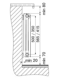 Радиатор алюминиевый RIFAR Alum Eco 500 (565х1134х90) 14 секций, 2310 Вт, бок.подкл. белый — изображение 3