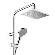 Душевая система Hansgrohe Vernis Shape 26319000 1jet Green термостат, верхний и ручной душ, хром