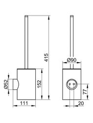 ����� ��� ������� Keuco Reva ���������, ��������/������ ������� 12864379000