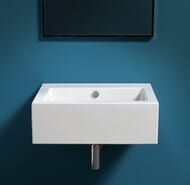 Раковина подвесная/накладная Simas FROZEN (600x500х200) без отверстия белая FZ 10 bia