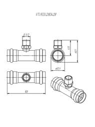 ����� ������� VALTEC 28�1/2"��28, ����. �����, VTi.933.I.280428
