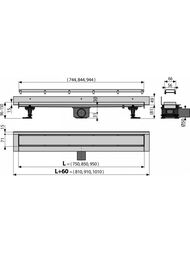   Alcaplast Fit and Go APZ23-DOUBLE9-950  L=950, ,  