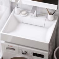 Раковина Aquaton Рейн 60 1A72103KRW010 600x500x138 для стиральной машины, литой мрамор, цвет: белый
