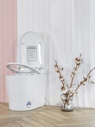 Унитаз-биде электронный Swedbe Smart 418х480х670 напольный, подсветка, белый 0500