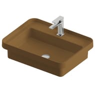 Раковина ArtCeram Fuori Scala 600х450 врезная/накладная, коричневая TFL034 40;00