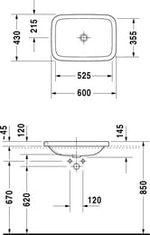 ���������� �������. DURAVIT DURASTYLE 600�430�145 ��� ���. ��� ����., ��� �������� 0372600000