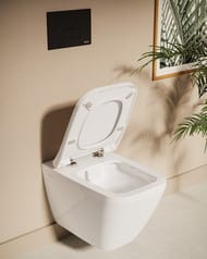 Унитаз подвесной Vitra Integra Square  545х365х400 без сиденья,антибак. покр.,гор. вып.7082B003-0075