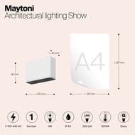 ������������� ��������� Maytoni Show (���) O433WL-L4W3K, 3000K 4�� IP 54, �����