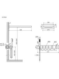 ������� �������� � ����������� SANCOS Linn, � �����. ������, ����. ������, PVD ��������,  SC9023BN
