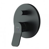 Душевая система AM.PM X-Joy FB85A1RH02 встраиваемый смеситель, верхний/ручной душ, черный матовый