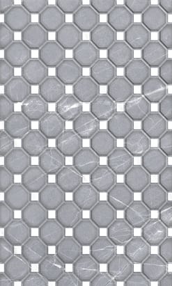Плитка настенная Gracia Ceramica Elegance grey wall 04 (300х500) серая, декорированная (кв.м.)