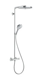 Душевая система Hansgrohe Raindance Select S 300 2jet Showerpipe с термостатом,хром/белый 27133400