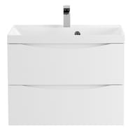Тумба под раковину BelBagno MARINO (600х450х500) подвесная, Bianco Lucido MARINO-600-2C-SO-BL-P