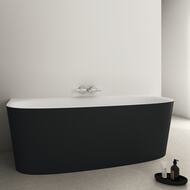 Ванна акриловая Ideal Standard Lux DEA 1800х800х610 пристенная, черная T9940V3