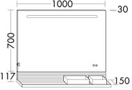  Burgbad Fiumo 100070030 LED, USB, , , ,   SFXP100FOT56