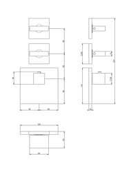 ��������� ��� �����/���� Gessi Inverso ���������, ������� �����, 2 ������, ���� 43214.031