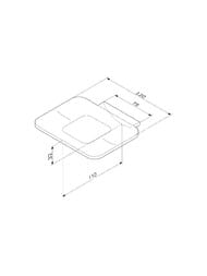 Уценка! Am.Pm Inspire 2.0 Стеклянная мыльница с настенным держателем, черная A50A34222 - уценка. — изображение 2