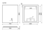 ������� ��� ������ ������� SANCOS Square 2.0 700�800 led ��������� 2700K/4000K/5000K SQ2.700