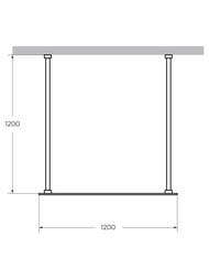 ������� ����������� CEZARES LIBERTA (1200�1950) LIBERTA-L-2-120-120-GR-NERO ������ ������,����. ����