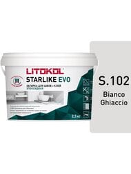 Затирка эпоксидная LITOKOL STARLIKE EVO S.102 BIANCO GHIACCIO белая, 2,5 кг: