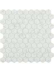 Мозаика противоскользящая Vidrepur Hex Marbles   4300 Antid. (307х317) на сетке, серая (шт.) — миниатюра 1