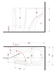 ����� Gruppo Treesse Gen-Y V3411dx 1200�700�900 CrystalTech, ������, �������, ������, ���������