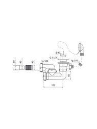 Обвязка для ванны WIRQUIN 1 1/2х40 с гофрой 40-40/50 тип "П" SW 1205 30718061