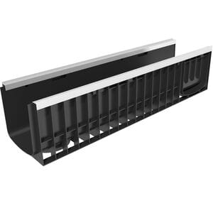 Лоток пластиковый усиленный DN 200 Gidrolica Standart Plus (1000х246х235) 34,9 л/сек арт.8224