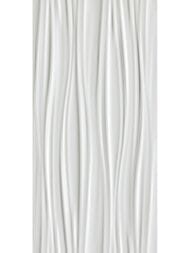   Atlas Concorde 3D Wall Design Ribbon White Matt (400800) , 8SBW (..)