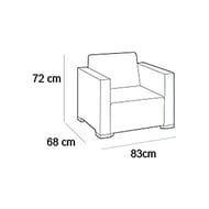   KETER CALIFORNIA DUO ARMCHAIR (83x6872), 2 , -