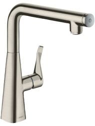 Смеситель Hansgrohe Metris Select M71 для кухни 260 мм поворотный излив сталь 14847800 — миниатюра 1