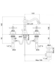 ��������� CEZARES NOSTALGIA-BBS2-02 ��� ����, 3 ���������, � ������ ��������, ������