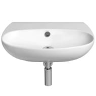 Раковина подвесная/накладная Simas VIGNONI (600х460х160) с отверстием, белая VI 10