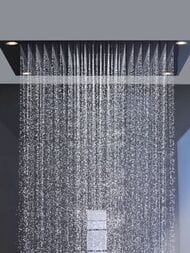 Верхний душ Axor ShowerHeaven 10627800 720х720мм потолочный монтаж, 3 режима, с подсветки, нерж — изображение 3