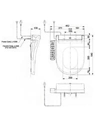 �������-���� TOTO WASHLET S2 (462�540�130) � ������� ����������, ����� TCF33320GIN#NW1