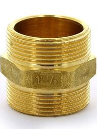 Ниппель Tiemme 1.1/2"Нх1.1/2"Н латунь, 1500088(1552G000808)