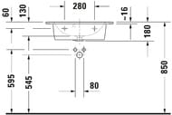 ���������� DURAVIT ME by Starck 630�400 ��������� ��� ���������, �������, ����� ������� 2342633200