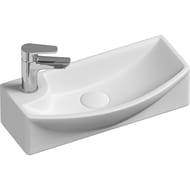 Раковина подвесная Ceramicanova Element 455х220х130 чаша справа, отв. под смеситель,белый CN6038R