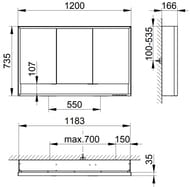 - Keuco Royal Lumos 1200x735x166 , , , , .14305171301