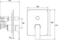 ��������� ��� �����/���� RAVAK Flat FL 065.00 �������� ������� ��� R-box Vari X070123