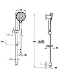 ������� ����� Vitra Bliss A4574336EXP ������, ������ ��� 3 ���� �����, �����, ��������, ������ ���
