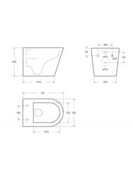 ������ ��������� BelBagno Flay-R (355x515x365) ������������, ������� ���������, ����� BB053CHR/SC